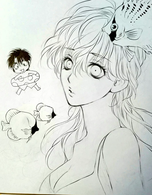 夏コミ限定色紙描いてます❗
夏っぽく海がテーマ!お風呂の色紙は買いそびれた方からのリクエストです!どうしても色紙ほしい方ご相談ください❗ 