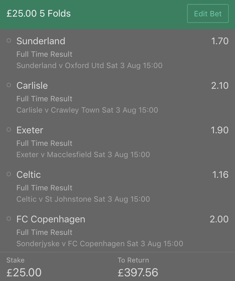 _HonestTipster's tweet photo. TODAYS BANKER! ππ¦
We have a 5-fold at odds of around 14/1!
All the teams listed TO WIN! ππΌ
Letβs do this! π₯ππ°
#bankerbet #banker #piggybank #acca #saturdayacca #accumulator #betting #bet #tips #tipster #honesttips #money #profit https://t.co/nNmbGgjR6Z