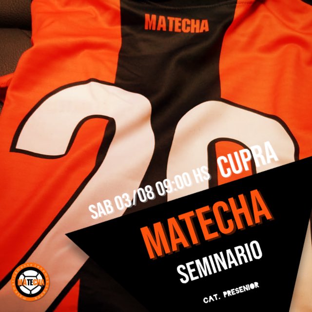Con todo Matecha! 

09 Hs. vs <a href="/ClubSeminario_U/">Club Seminario U</a> en Cupra comienza la rueda del ascenso de la pre. 

Dale Matecha!