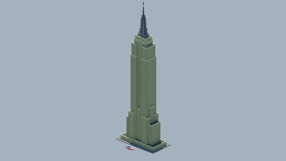 I know @RevenJoakim asked multiple times for the Empire State Building, so I finally built it over on @BuildersRefuge 
@EmpireStateBldg #ESBfan #Minecraft