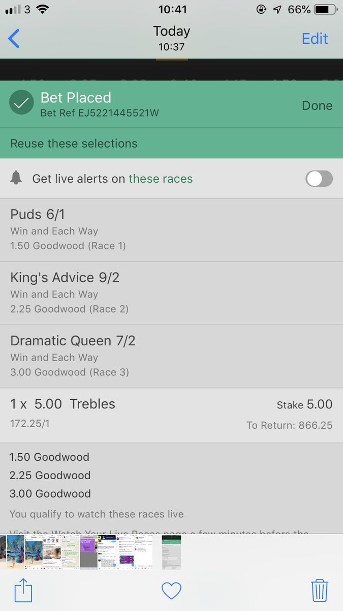 Georgiaitchison's tweet photo. @samabrehart My bet for the day !! Lost to much money...!! https://t.co/XtVY5EA695