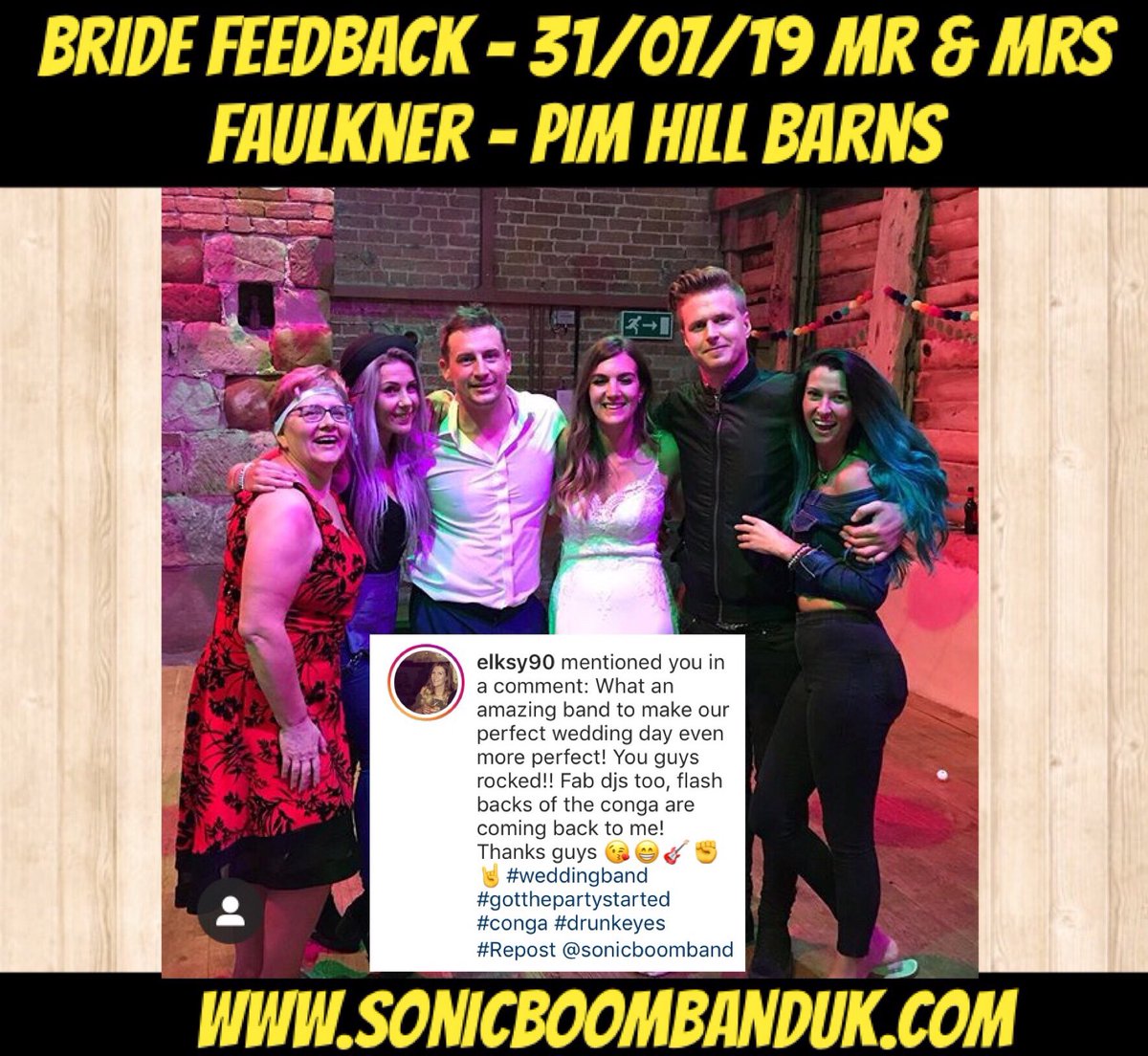 SonicBoomBand's tweet photo. We are blown away by the feedback we are getting at the moment - it’s like it’s gone up a level! 4 shows completed this week! We can’t wait to show you all@our new business cards! 
https://t.co/ldfl9ApUOo
#sonicboomband #kothedancefloor #wedding #Feedback #Shropshire #bride #gig https://t.co/EJRvdrc88R