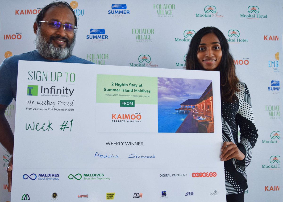 StockExchangeMV's tweet image. Congratulations Abdulla Shuhood!

Lucky winner of our weekly Sign Up to Infinity &amp;amp; Win Campaign.

#SummerIslandMaldives
#KaimooResortsandHotels

@OoredooMaldives 

#SignUptoInfinity #InfinityMV