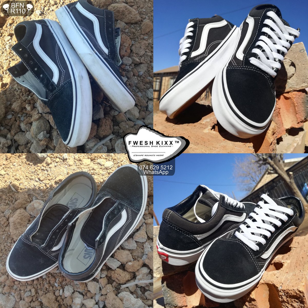 FweshKixx's tweet photo. #FweshKixx
Your only Bloem based professional shoe👟 cleaning company. Bring all your dirty shoes& we'll deliver⌚
Call 061 405 2818 for Booking📞
Whatsapp 074 629 5212📲
~ O'Shape Round'O Weer! ~
#DJSbu #TheQueenMzansi #BloemTwitter #Huawei #P9Lite #SkeemSaam #AbsaPrem https://t.co/C8B3en3k6m