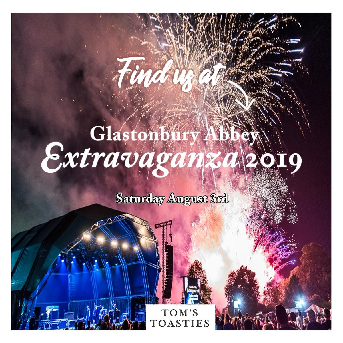 TomsToasties's tweet photo. Still got Glastonbury blues... We've got you sorted! Come and join us at Glastonbury Extravaganza this afternoon and indulge yourself in some cheesy treats #glastonburyextravaganza https://t.co/gdd9nvrtQl