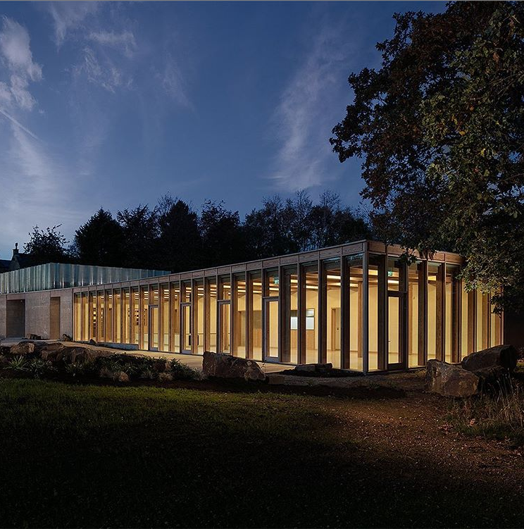 RIBA's tweet photo. STIRLING SHORTLIST 2019: The Weston by @FeildenFowles. Sitting in the Yorkshire Sculpture Park on the grounds of Bretton Hall, the new visitor centre and gallery establishes a close relationship between the buildings and the landscape: https://t.co/njj4j25JXL https://t.co/YOCCcIRvR6