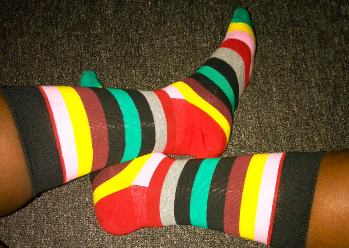 PeshAhumuza's tweet photo. A blesser came through with these @HouseOf_Penda happy socks. Other blessers are welcome. 😌 

#404night https://t.co/xqnMqfA8UX