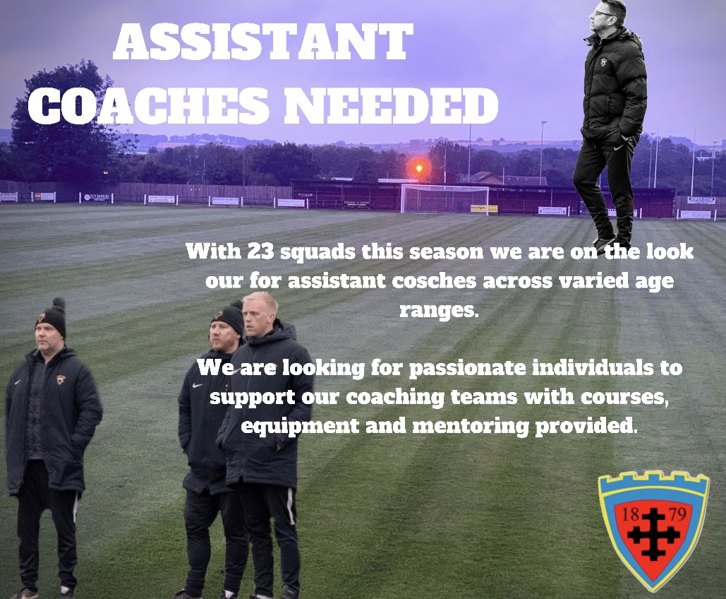 This summer sees us searching for assistant coaches to assist and learn from our current coaching team. Going forward there will be opportunities to become lead coaches within the club and progress through the coach education 

#ATJFC #CoachRecruitment #TheFuture