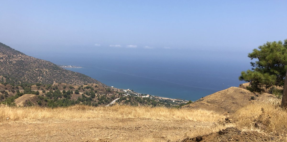 AusHCCyprus's tweet photo. Morning ride from #KatoPyrgos to #Pachyammos and back. Exhilarating ride, beautiful scenery and a reward at the end. 1 goat sighting (#NotMouflon); glad he didn’t attack as I didn’t have the legs to escape🥵#CycleCyprus @DepMinTourCy @CyprusMFA https://t.co/HJ37jl8YSS