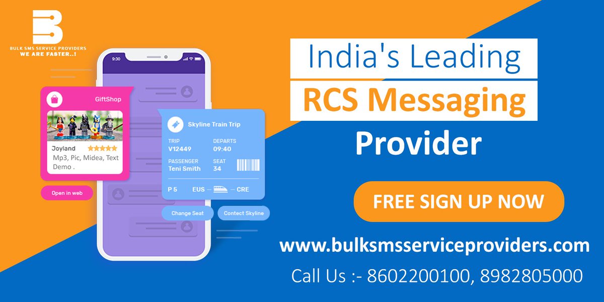 bulksmscompany's tweet photo. #RCS which incorporate features of all messaging apps like imessage Facebook Whatsapp at one platform. Contact us for #rcsmessaging at 8602200100/8982805000/8982806000/9893300023 or visit our website:https://t.co/TbRH5yESZ6
#bulksms
#voicesms
#longcodesms
#shortcodesms https://t.co/3Rb8h9xW5I