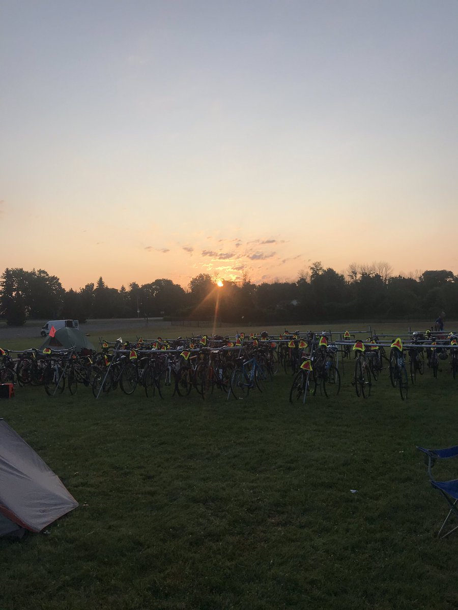 JeffreyRabey's tweet photo. The morning of Day 7, the final day of a 500 plus mile ride across New York State and the ride into Niagara Falls for the @EmpireStateRide.  Mission:End Cancer!  https://t.co/JKyYAJKm6n. #esr19 https://t.co/2Qlap7F4U5