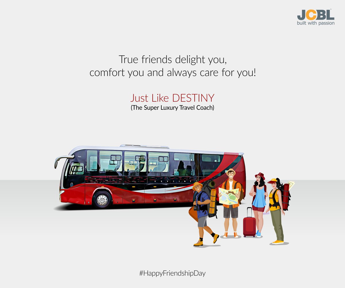 JcblLimited's tweet photo. Destiny is always ready for the special moments of your friendship and masti on a luxury trip. Wish everyone a very Happy Friendship Day.
#HappyFriendshipDay #FriendshipDay2019 #JCBL #DestinyByJCBL https://t.co/dyzAR2mcKe