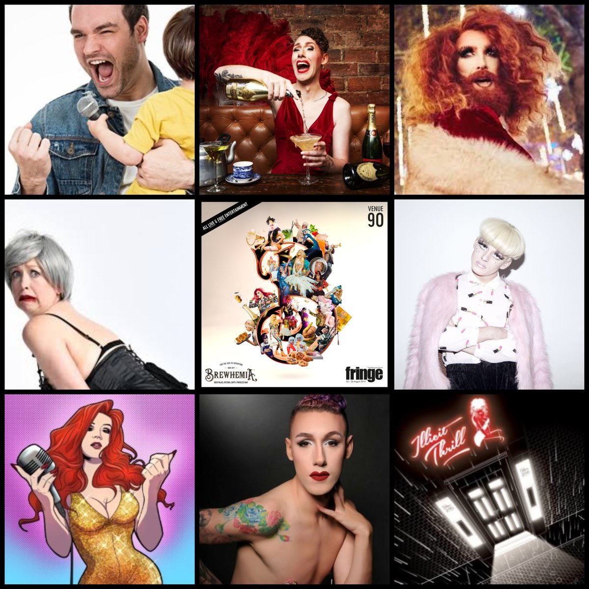 BrewhemiaEdin's tweet photo. //MONDAY 5th FESTIVAL SHOWCASE\\ ๐
Why see one #Fringe19 show when you can see SIX!?
Hosted by the ever-glamorous @HarlowBoylesque , we have a truly delectable lineup...
#AndyGallo
@Gingzilla
@Lollydoes
@AlfieOrdinary
@TheIvyPaige
#TheIllicitThrill
#edinburghfringe2019 https://t.co/nxi07eGVMA