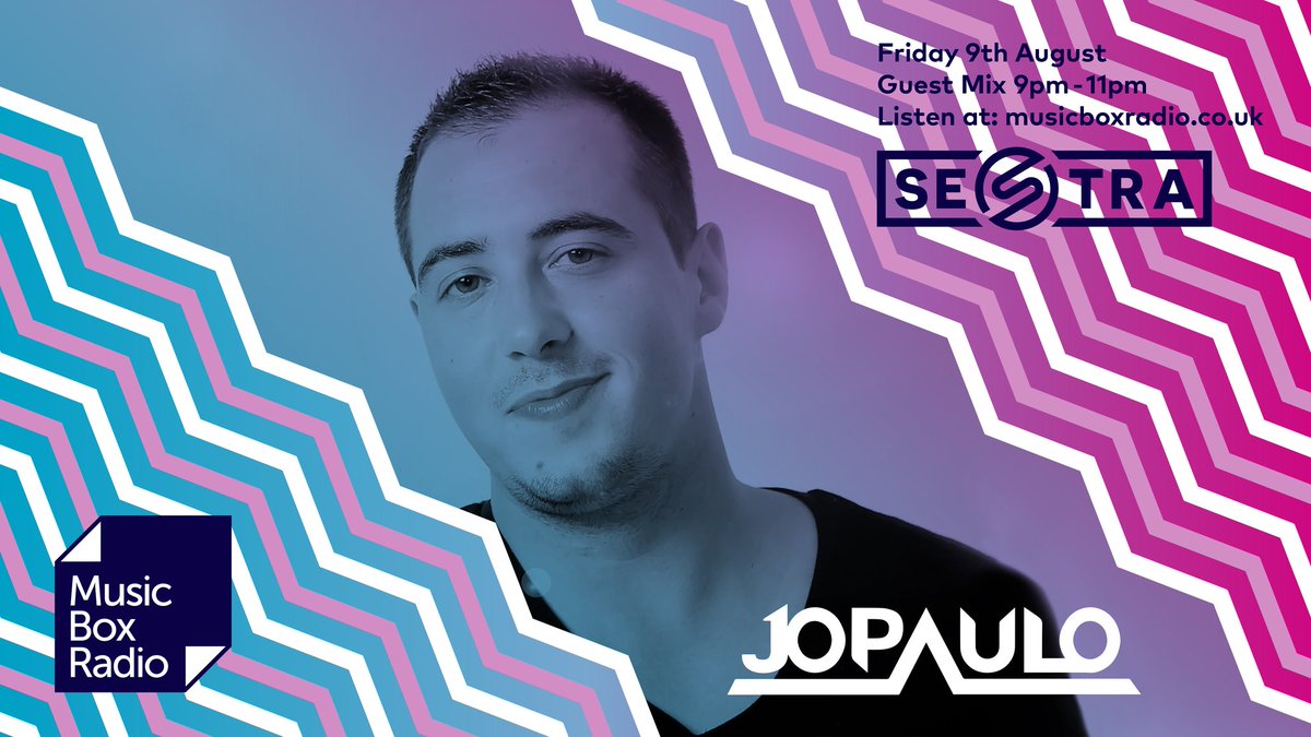 iamjopaulo's tweet photo. Forthcoming Friday 💥 9-11PM
I'm excited to be doing a Guest Mix for the amazing SESTRA show live on @musicboxradiouk 

Listen at https://t.co/on5ObxidB4

Big thanks to @djbompe for the invitation 🙌🏼💥 https://t.co/sEmpHmZQx4
