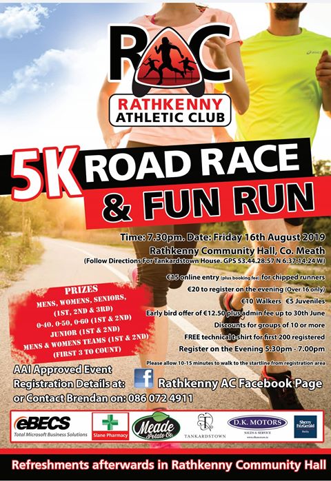 Tankardstown's tweet image. Getting bigger and better every year, we are delighted to be once again sponsoring our local Rathkenny AC's 5K Road Race &amp;amp; Fun Run, providing bottled water to all participants.

If you're interested in taking part register here - register.primoevents.com/ps/event/Rathk…
#5kfunrun #supportlocal