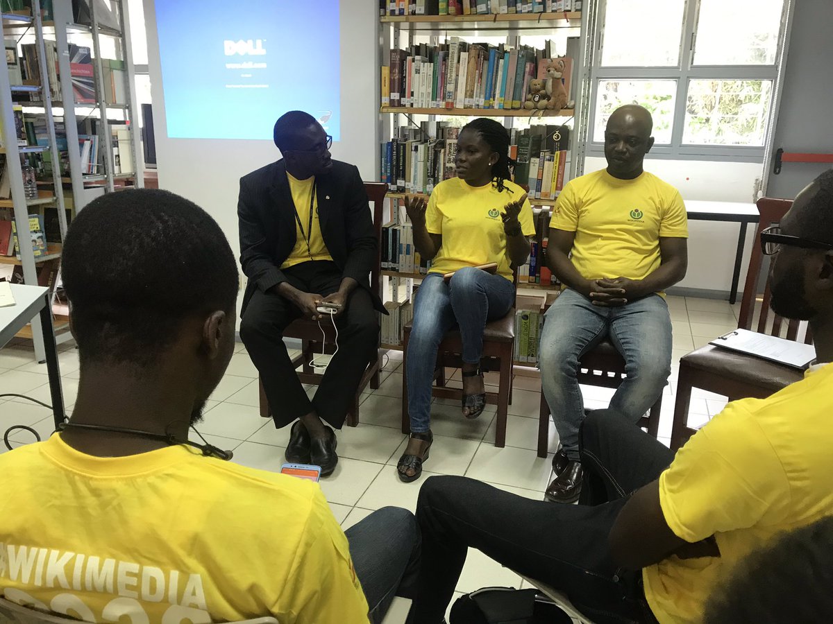 KumasiWikiHub's tweet photo. .@OFWAFRICA Wiki Strategy Salon 2019 ongoing at the Goethe Institut

Cc @KumasiWikiHub @kwaolezzes @AgyepongJoy @SAgbley @maxbeg2003 

#Wikimedia2030 https://t.co/W0pQkKXTmu