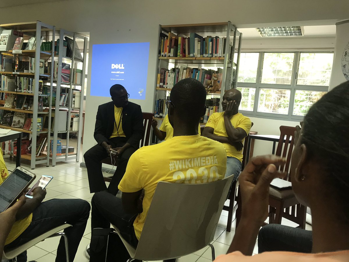 KumasiWikiHub's tweet photo. .@OFWAFRICA Wiki Strategy Salon 2019 ongoing at the Goethe Institut

Cc @KumasiWikiHub @kwaolezzes @AgyepongJoy @SAgbley @maxbeg2003 

#Wikimedia2030 https://t.co/W0pQkKXTmu