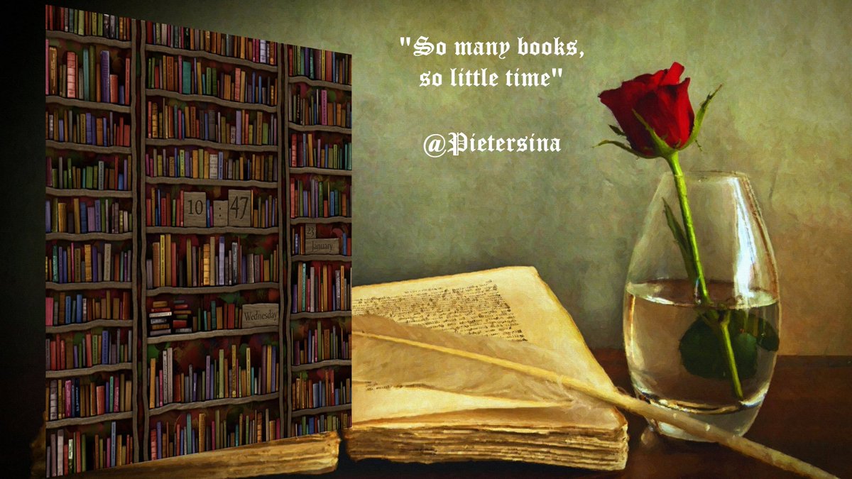 Pietersina's tweet image. #Lifehack #ReadingWeekend 
&quot;So many books, so little time&quot; 📚🤓