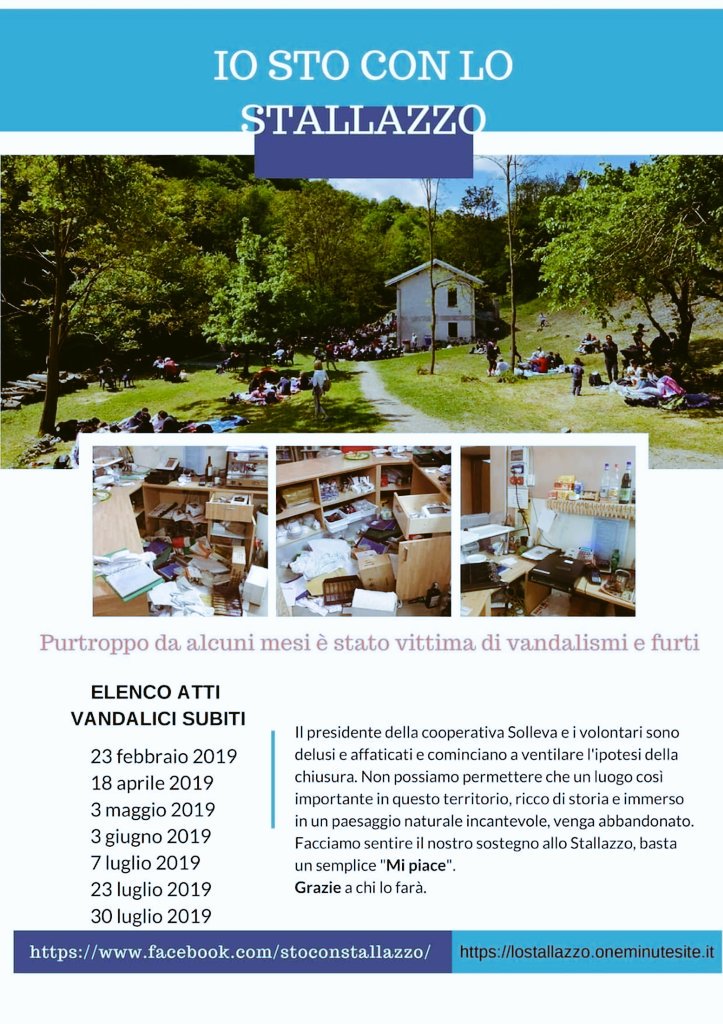 Dopo 7 furti in meno di un anno domani presidio di solidarietà allo Stallazzo di Paderno D'Adda. Se siete in zona è un'occasione per pedalare lungo la Martesana e portare sostegno alla Coop Solleva che mantiene vivo un posto magnifico che non merita di chiudere.