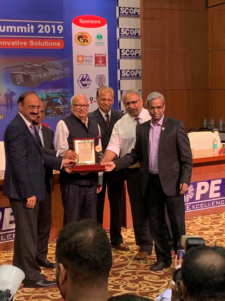 Honoured to receive the award as best company among public sectors for internal communications in SCOPE awards in Delhi on 03.08.2019 @SCOPE_org @BPCLtd#Brandquizbadshah