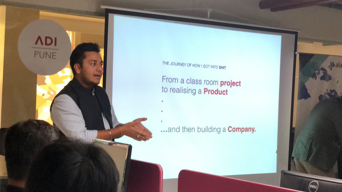 ADIPune's tweet image. Journey of a budding entrepreneur @SatyajitMittal  #design #adipune #adi #designforstartups #startup