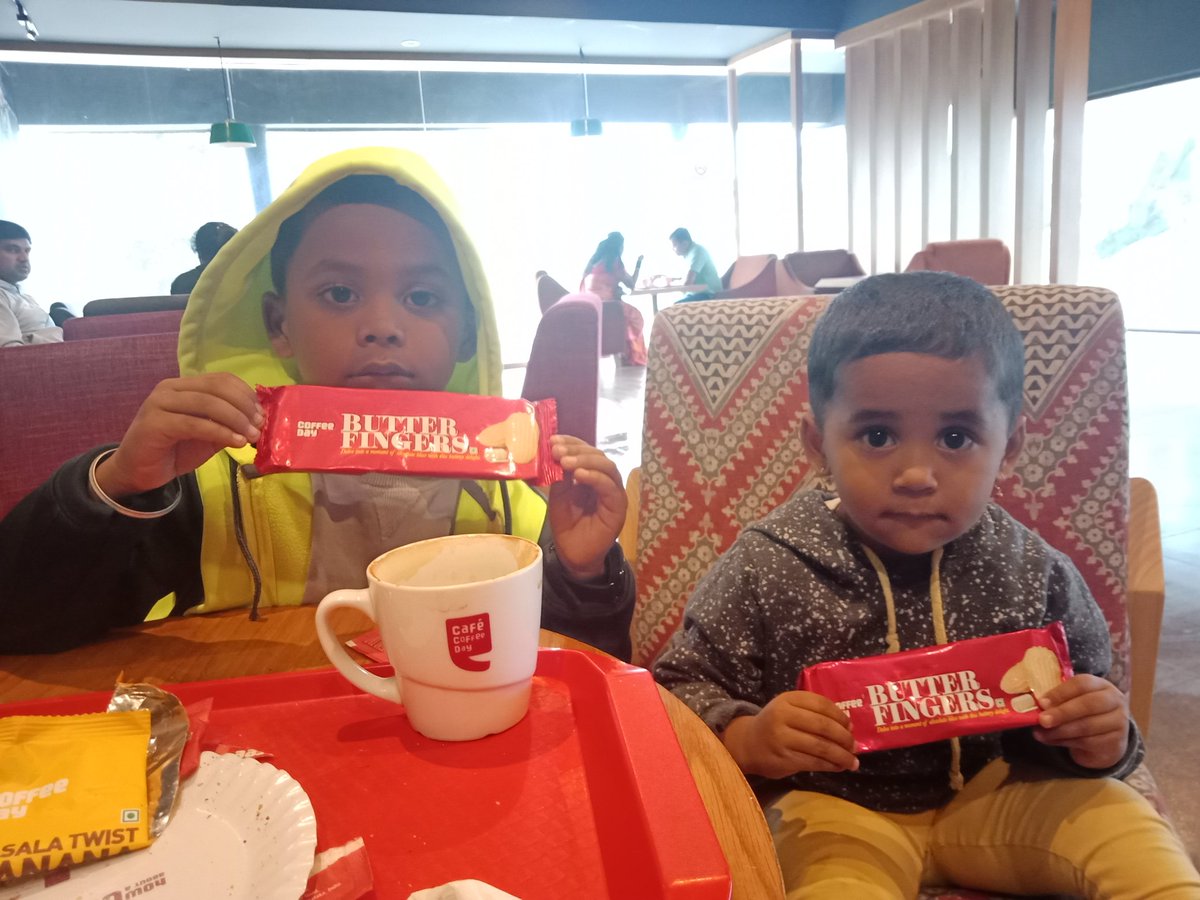 lokesh_kote's tweet image. At @CafeCoffeeDay with kids...  

#Inspiration #sourceofjoy