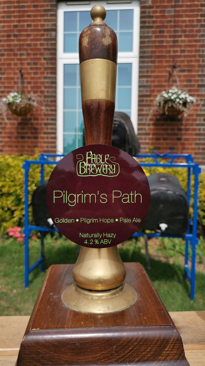 FableBrewery's tweet photo. We're at #SouthendVeganFair come have a pint of #pilgrimspath 🍻 https://t.co/afHsHjhTVg