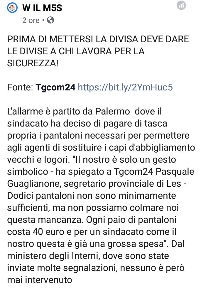 MarcyMori's tweet photo. @matteosalvinimi cosa vogliamo fare? ๐ค Manteniamo i #clandestini senza #rimpatriarli e le forze dell'ordine sono #obbligati a #comprarsi il #vestiario con il proprio #stipendio!? A che gioco stai giocando? Ci stiamo stancando. Ministro @AlfonsoBonafede svegliate Salvini. https://t.co/OmVH8PbM5U