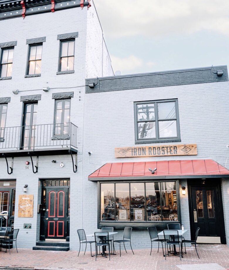 Super meal at <a href="/ironroosterfood/">The Iron Rooster</a> Annapolis .  Virginia, our server was sweet, including carding my 60 year old husband! 
Nice convo with the guy next to us at the bar who owns all 4 area Iron Roosters. Thank you for picking up the tab!