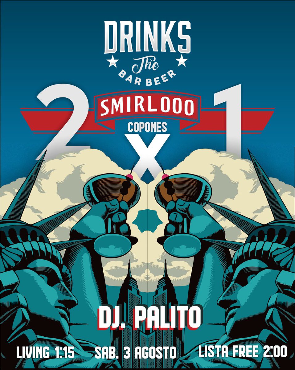 DRINKSBarBeer's tweet photo. HOY 2x1 de SMIRLOOO TIRRI 🚀🚀 @pa1itto10 se encarga del quilombo 💃🏻🕺🏻 

#DRINKSTheBarBeer 2x1 #SMIRLOOO https://t.co/uYvay6c65A
