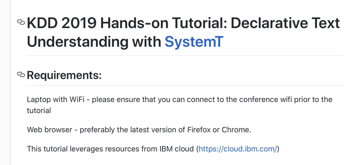 yunyao_li's tweet image. Are you working with text but don&apos;t have enough nicely labeled data?Come to our #Tutorial at #KDD2019 on Tuesday at 1:30pm to learn how #SystemT can help. 

Preview: github.com/System-T/Tutor… Jointly efforts  by @IBMResearch and @IBMWatson.