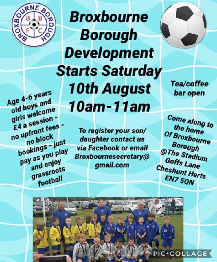 FCBroxBoro's tweet photo. Development sessions start 10th August 10-11 on the stadium pitch 💙⚽️ https://t.co/8eC1Dvd2sL