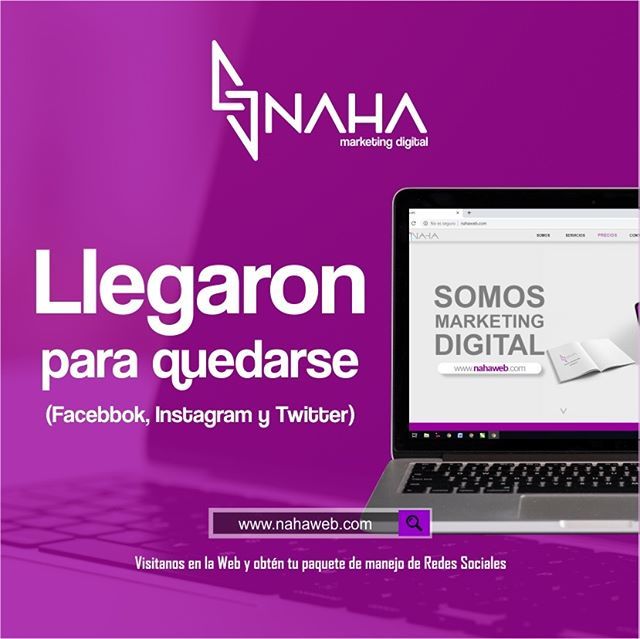 nahaweb's tweet photo. ¡LAS REDES LLEGARON PARA QUEDARSE!

En la actualidad toda #empresa debe estar en las redes sociales, porque ellas son el medio principal para llegar a los consumidores.

Así que, no esperes más para colocarte en la palestra del #mundo con tus #productos o servicios.

Contáct… https://t.co/aAws0RFunz