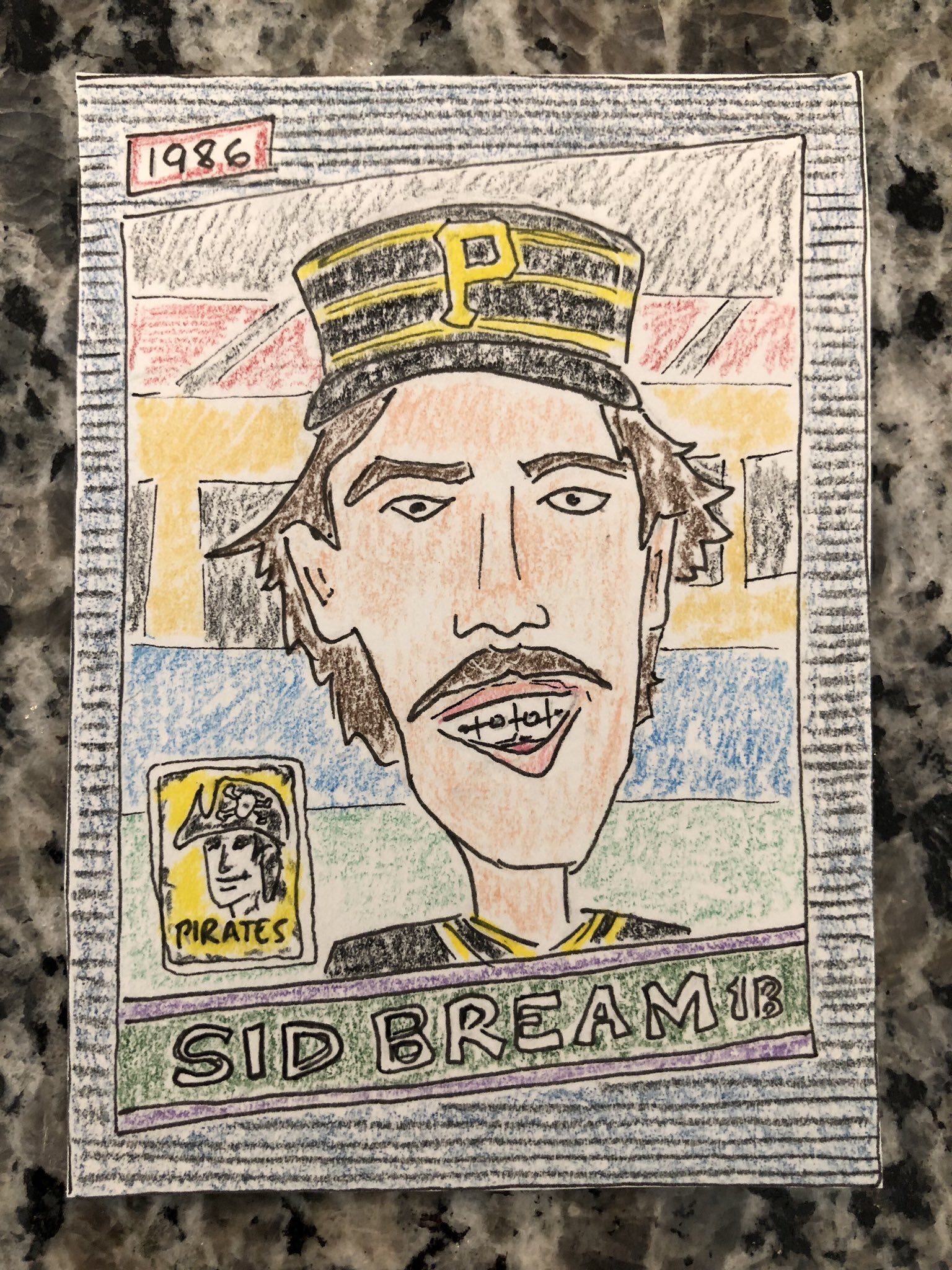 Happy Birthday Sid Bream. This image was before he obtained his god-like speed. 