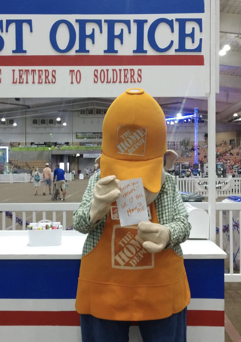 Homer wrote a thank you note to our troops! ⁦<a href="/Williamsonfair/">Williamson County Fair</a>⁩ ⁦<a href="/HomeDepotMike/">Mike Brown</a>⁩ ⁦<a href="/SheaKing75/">Shea King</a>⁩ ⁦@njr2408⁩