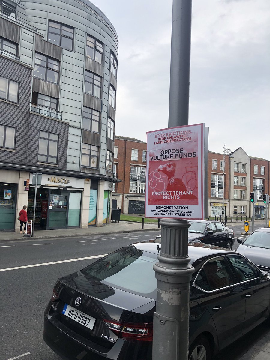 union_dublin's tweet photo. This morning, we’ve put up posters and gave away fliers for the next protest on Wednesday 7th August at 1pm. Tenants united will never be defeated! ✊🏻🏘
#tenantsPower #housingCrisis #Dublin #vultures https://t.co/BKKDh8sVLl