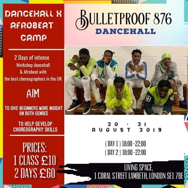 official_steppa's tweet photo. #Bulletproof876 Presents #Dancehall & #Afrodance #Camp
From the 20th - 21st Aug 2days of intense dancing Afrodance & Dancehall featuring the best choreographers in the uk -
@ghanaboyz
@oshean_frenchsquad4t
@patiencegop
@EmpressShidaaa
@coridlionne
@mslulupg
Bulletproof876 https://t.co/SoqKOtt4p3