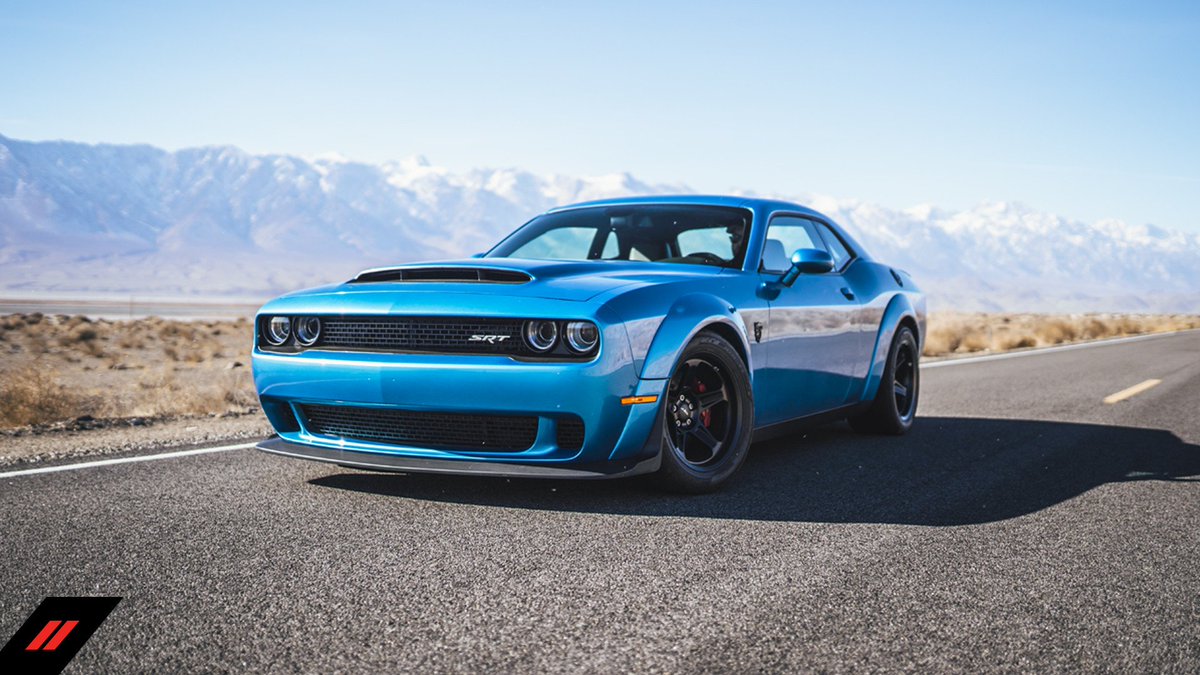 Dodge's tweet photo. Highway to hell.
#Dodge #DodgeChallenger https://t.co/61dMZn6Arp