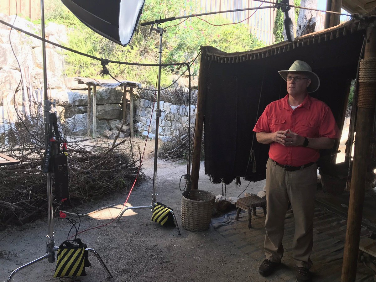 Appian_Media's tweet photo. On set: @barrybritnell stands in front of an example of a 1st century sheep pen, for our upcoming series "Lessons from the Land: the Gospels" Learn more at https://t.co/T4vkiIMU3j
#appianmedia #LessonsFromTheLand #Bible #video #kids #behindthescenes #biblelands #christian https://t.co/si4r2DBYgy