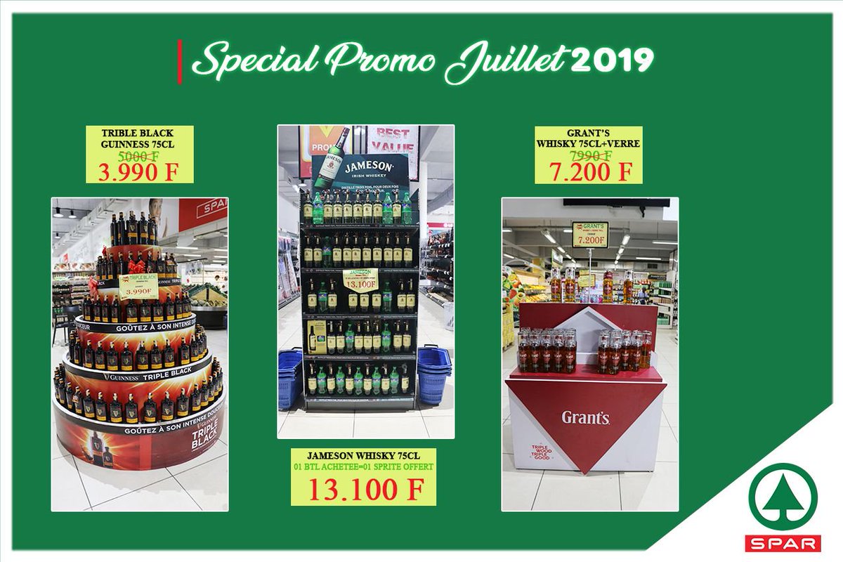 SPARDouala's tweet photo. #SpecialPromo
Ouleh c'est le week-end!
Qui dit week-end dit divertissement avec famille et ami.
Et pour ça nous vous faisons des bons prix sur vos whiskies et Spiritueux. Retrouvez dans nos rayons le #TripleBlack #Guiness 75cl à 3990F au lieu de 5000F et bien d'autres encore. https://t.co/dfbSqkmF1z