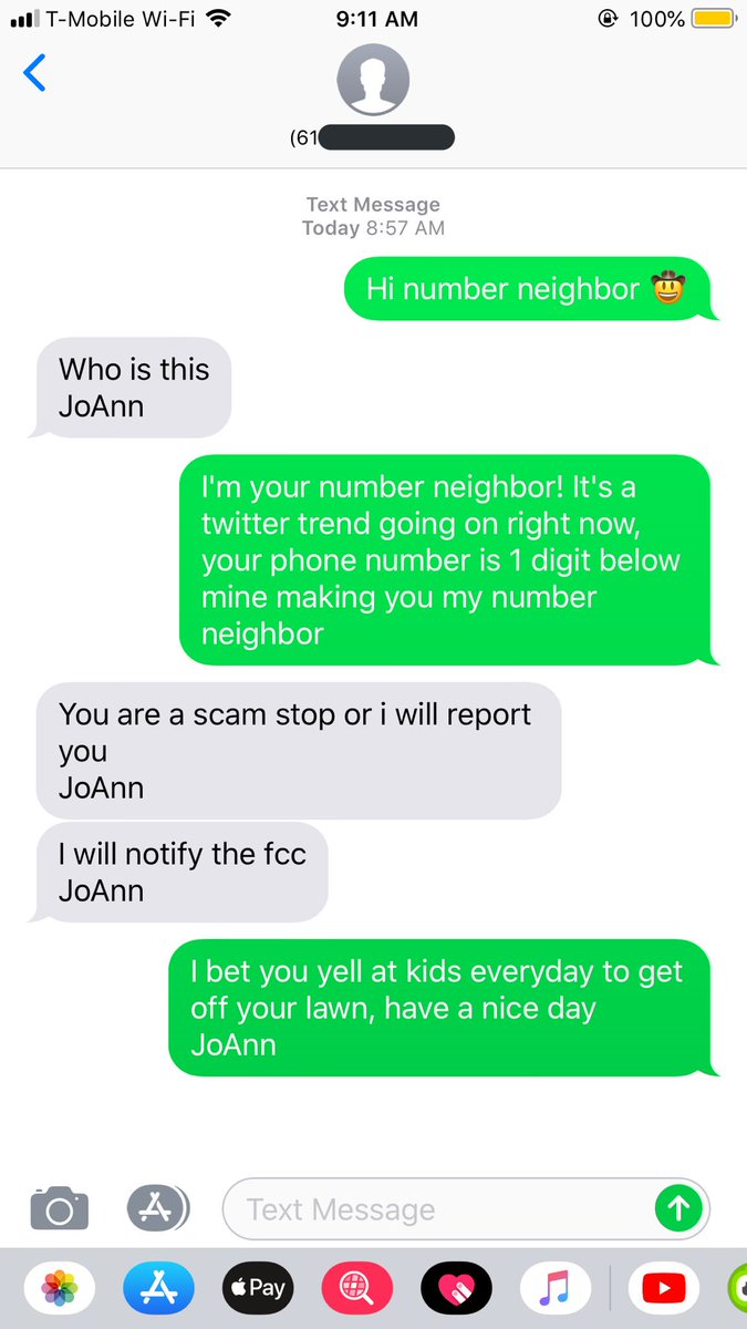 orange_feline's tweet photo. Her signing each text with “JoAnn” should’ve been the cue to stop https://t.co/eyFj4mToDL