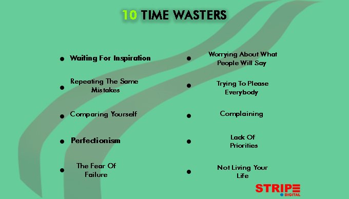 AoAsian's tweet photo. Distractions happen, but we can take action to reduce them.
These workplace time-wasters can affect your work ethic and quality of work you produce.
It’s time to cut out these time wasters and focus on the task ahead.
#digitalMarketing #digitalmarketingagency #stripedigital https://t.co/FzoMQHnLRF