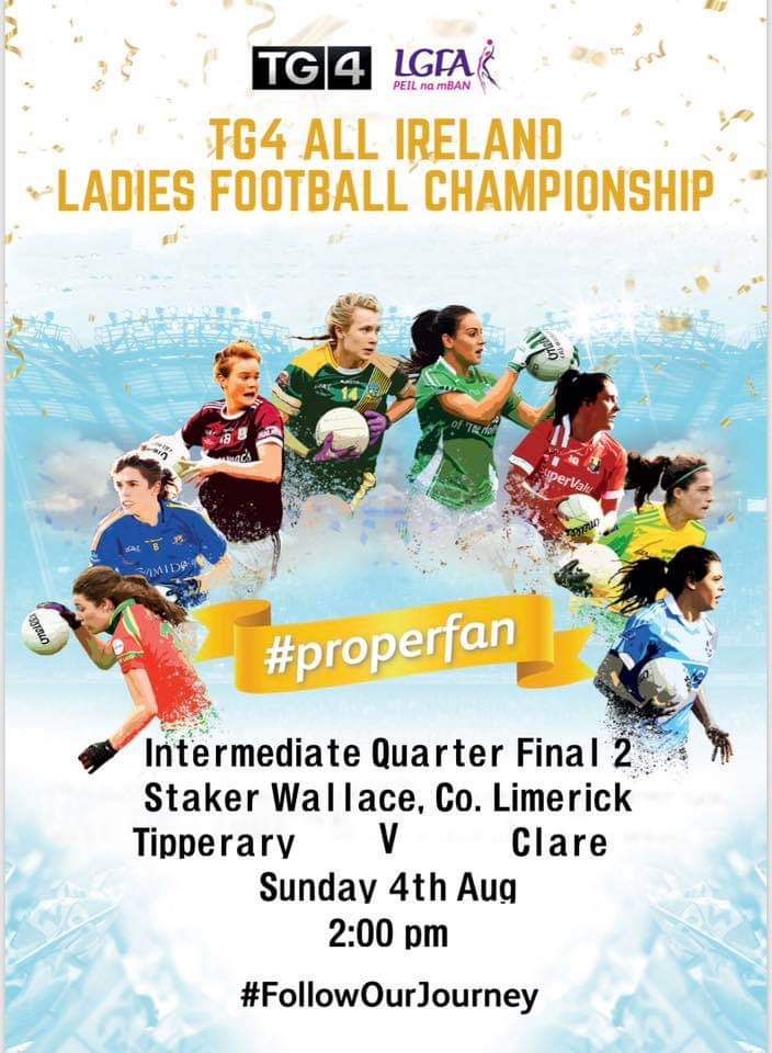 susieb2012's tweet photo. Best of luck to the Clare Ladies and our Aoibhin Cunningham, we're all behind ye☘ https://t.co/lAX3rUWlR6