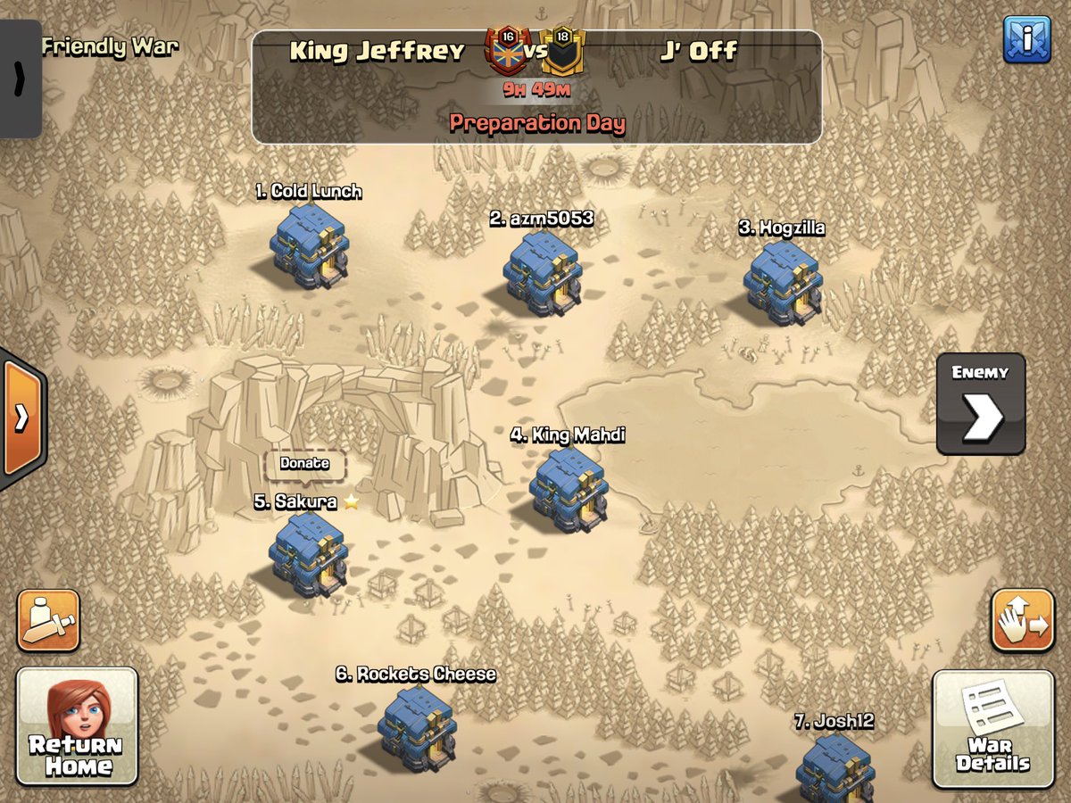 King Jeffrey CoC (@kingjeffreyclan) on Twitter photo <a href="/champwarleague/">Champions War League</a> Invite final. <a href="/kingjeffreyclan/">King Jeffrey CoC</a> vs @JOFF_Clan Can we do the impossible? GL to everyone involved. It has been a roller coaster of a season, as always. Our third CWL final in a row. <a href="/champwarleague/">Champions War League</a> Invite final. <a href="/kingjeffreyclan/">King Jeffrey CoC</a> vs @JOFF_Clan Can we do the impossible? GL to everyone involved. It has been a roller coaster of a season, as always. Our third CWL final in a row.