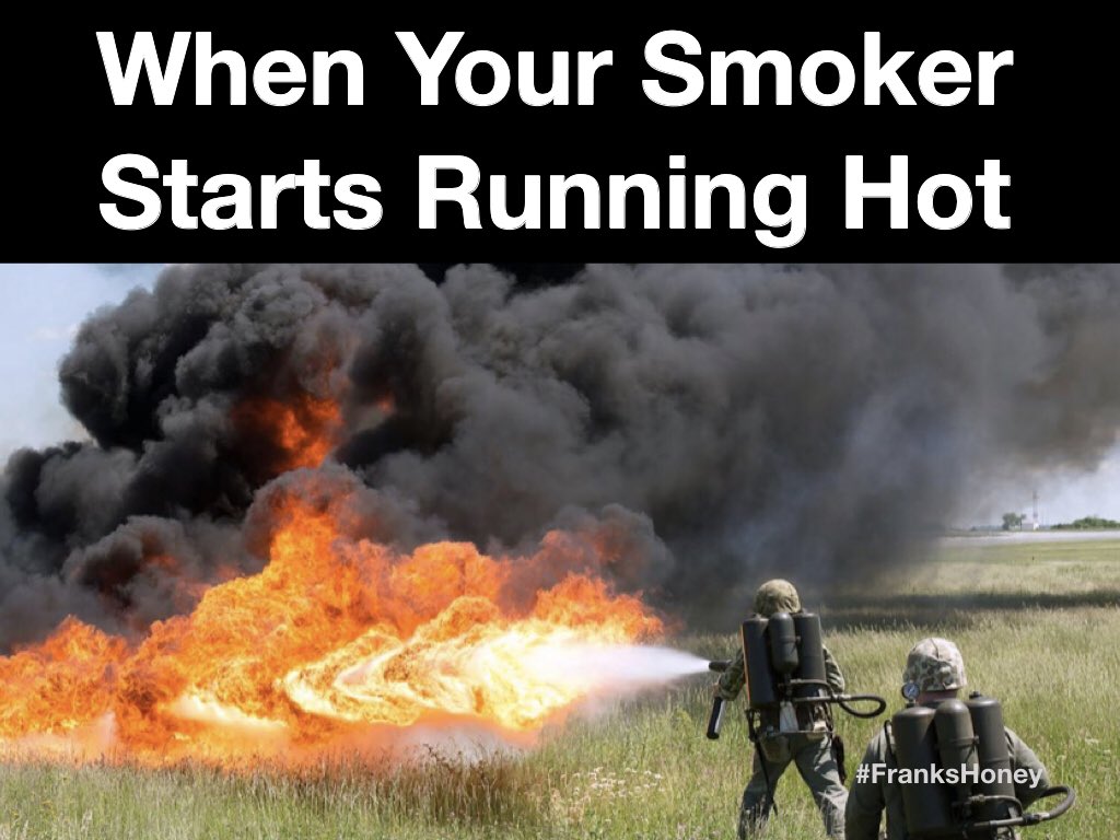 franksbees's tweet photo. When Your Smoker Starts Running Hot
#beekeeperproblems
#beekeeperslife #bees #beekeeping #beekeeper #honeybees #beeks #beesismoney https://t.co/nTsh5twg6b