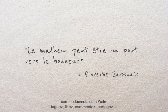 Comme Des Mots A Twitteren Citation Du Jour Le Malheur Peut Etre Un Pont Vers Le Bonheur Proverbe Japonais Citation Citationdujour Citationsinspirantes Bellescitations Bonheur J Aime Je T Co Qibcogkixm Comme Des Mots A Twitteren Citation Du Jour Le Malheur Peut Etre Un Pont Vers Le Bonheur Proverbe Japonais Citation Citationdujour Citationsinspirantes Bellescitations Bonheur J Aime Je T Co Qibcogkixm