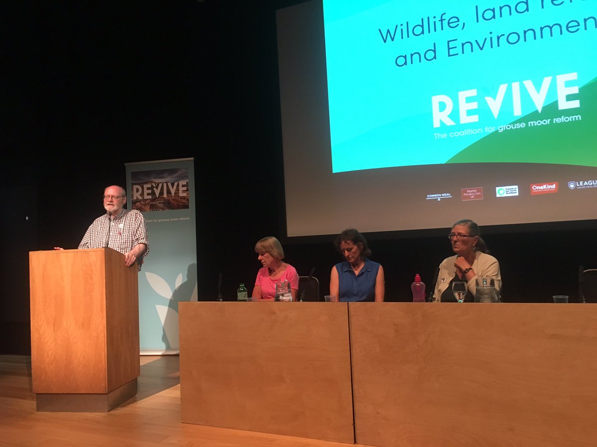 Dr Richard Dixon @FoEScot discusses connection between grouse moors and climate breakdown @ReviveCoalition 20% of land is peatland in Scotland; peat locks up carbon. 
Degraded peat/moor burning pumps carbon into the atmosphere. Peat is vital to fighting climate change. #ourmoors