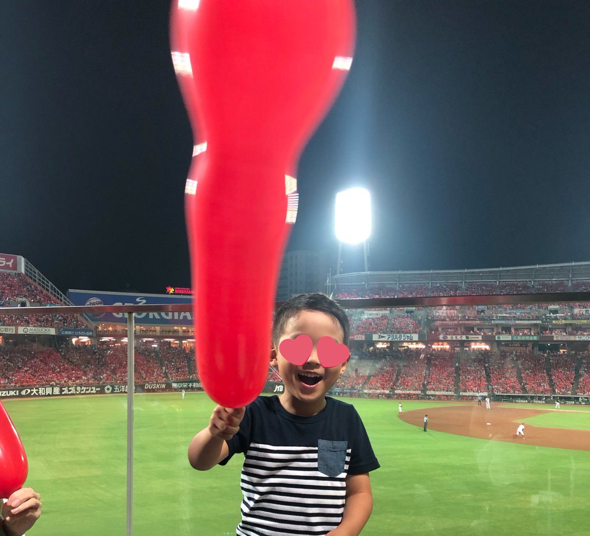 家族8人でカープ観戦⚾負けてしまいましたが凄く楽しかったです！