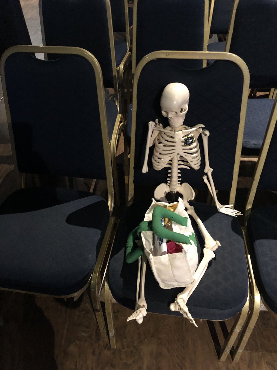 nikcoppin's tweet photo. Far be it for me to advocate euthanasia or any such thing @HuggersKidsShow @the3sistersbar, but I think it might time for @BottleJones @drjonesfunny ‘Mr Funny Bones’ and his missing appendages to be sent to the bone yard. 💀 🦴 
#edfringe #comedy #comedyshow #cabaret https://t.co/xfzorXvxkf