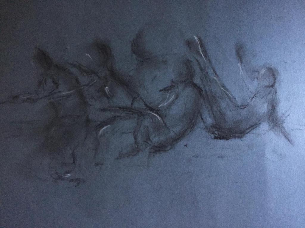 3° parte delle immagini degli studenti dell'Accademia di Belle Arti di Firenze create in occasione di Hortus Festival – Cantieri Culturali Isolotto, durante il laboratorio • La rappresentazione del gesto. nellepieghedelcorpo.wordpress.com/2019/08/03/la-…